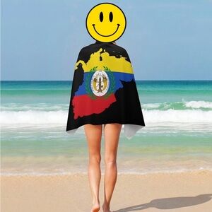 Columbian Flag beach Towel